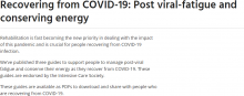 How to manage post-viral fatigue after COVID-19: Practical advice for people who have recovered at home